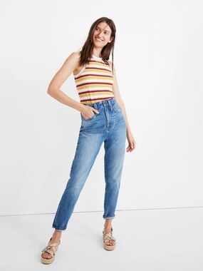 Madewell The Highest Rise Mom Jean Size 28 Glencoe Wash